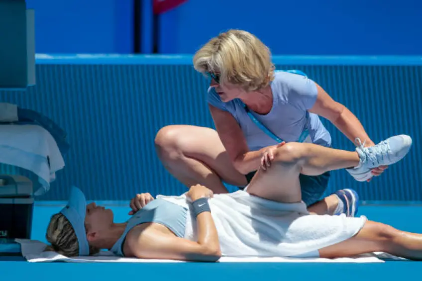 Eugenie Bouchard : ‘J’ai mal à mon derrière’