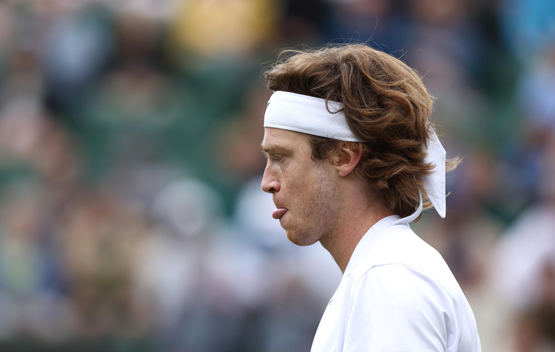 Andrey Rublev s'est donné en spectacle à Wimbledon.