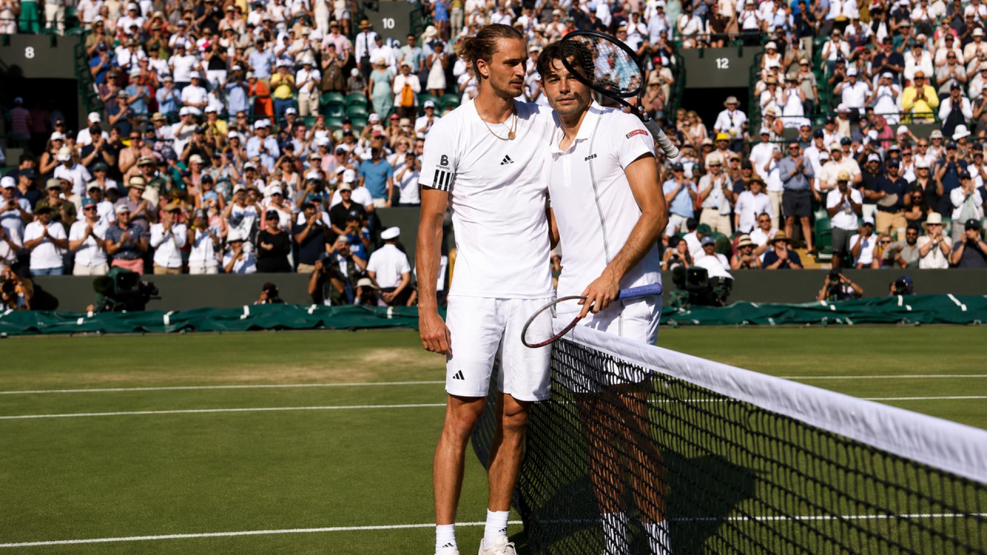 Alexander Zverev bat Taylor Fritz pour atteindre sa première demi-finale à Wimbledon